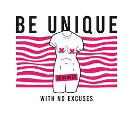 Obraz premium Antique sculpture with slogan for t-shirt design. Typography graphics for tee shirt and apparel with female body statue and slogans. Vector illustration.