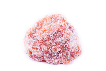 macro of orange and red calcite mineral stone