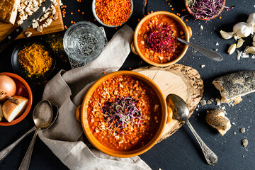 lentil soup with tofu