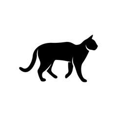 Silhouette cat vector illustration design