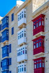 Types of balconies, specific to Malta, Valletta