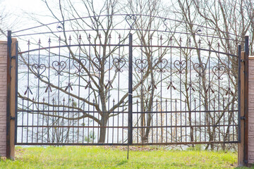 Forged decorative gates. iron gate
