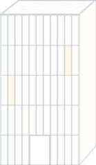 Office building sketch in vector