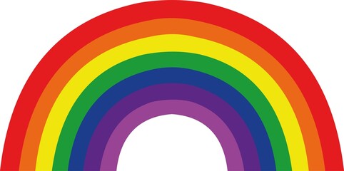 Vector illustration of a rainbow