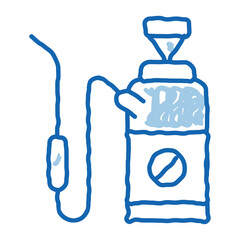 Chemical Extinguisher doodle icon hand drawn illustration
