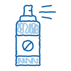 Chemical Aerosol doodle icon hand drawn illustration