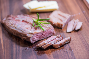 Closeup carnivore diet. Meat heal idea. Plant-free. Non-vegan. Healthy nutrition food.