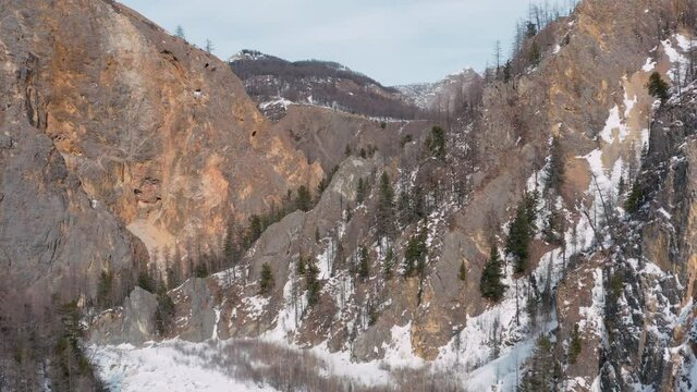 Mountains from aerial view. Landscape. Nature. Travel.