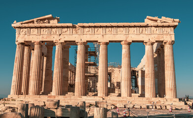 Fototapeta premium The Parthenon temple on the Athens Acropolis