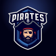 Pirates mascot logo
