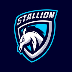Stallion mascot logo © iyas