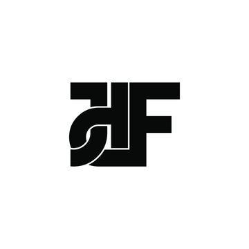 jdf letter original monogram logo design