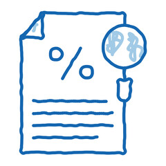 Study of Interest Related Documentation doodle icon hand drawn illustration