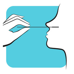 Icon that illustrates
Patient receiving a corona test. Covid-Screening-Test