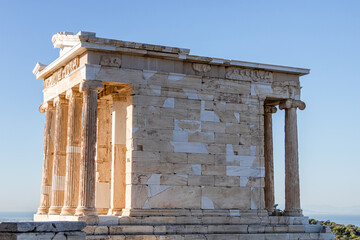 The Parthenon temple on the Athens Acropolis