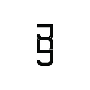 jdj letter original monogram logo design