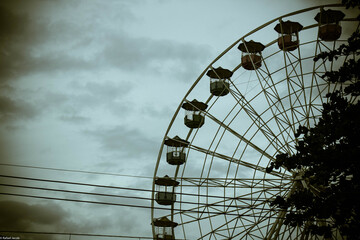 ferris wheel on a sky