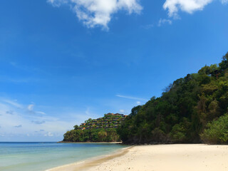 Beach on the coast of a tropical island