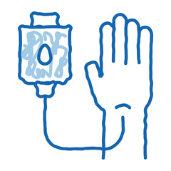 Drop Counter doodle icon hand drawn illustration