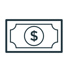 Fototapeta premium Banknote Vector Icon