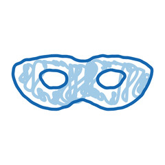 Sex Face Mask doodle icon hand drawn illustration