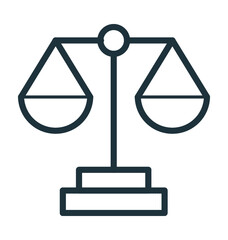 Balance Scale Vector Icon