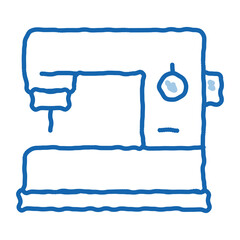 Sewing Machine doodle icon hand drawn illustration