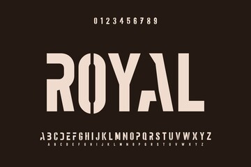 minimal alphabet font, dark  style  vector background, typeface design