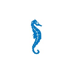 seahorse logo. sea animal icon. symbol
