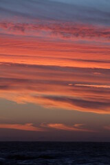 Fototapeta premium sunset and clouds on the beach