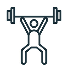 Weightlifter Vector Icon