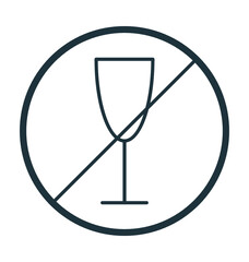 No Wine Vector Icon