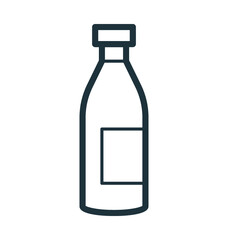 Milk Bottle Vector Icon
