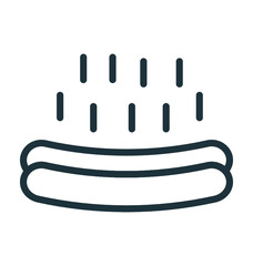 Hot Dog Vector Icon