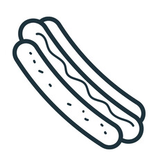 Hot Dog Vector Icon