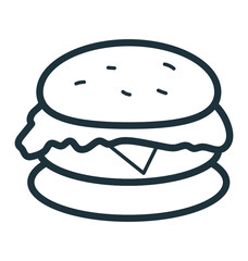 Burger Vector Icon