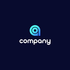 Q Letter Logo Design for Company Vector, Lowercase Q