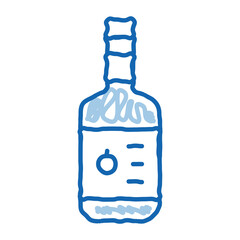 Sauce Bottle doodle icon hand drawn illustration