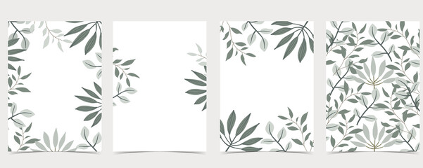 Collection of nature background set with rainbow,sun,moon.Editable vector illustration for website, invitation,postcard and poster