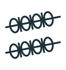 Skewer Vector Icon