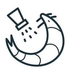 Prawn Vector Icon