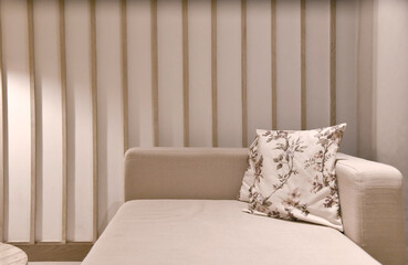 Fototapeta premium Scandinavian interior design of bed room