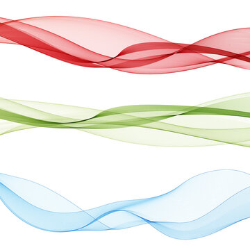 colorful wave. red, blue, green color. abstract vector background. layout for presentation or advertising. eps 10 © Kateryna