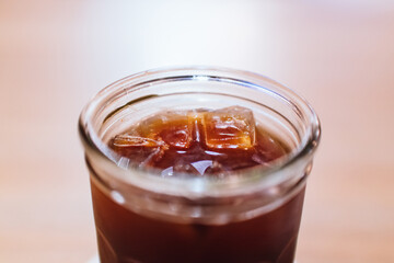 cold brew iced coffee. Urban coffee shop.