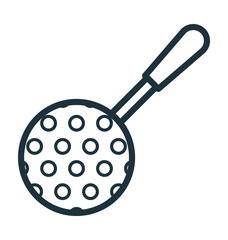 Slotted Spatula Vector Icon