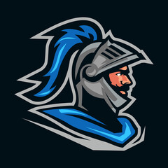 Knight warrior mascot logo