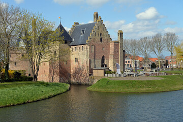Fototapeta premium Kasteel Radboud in Medemblik am Ijsselmeer