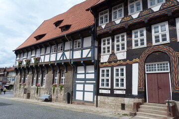 Fototapeta na wymiar Fachwerkhäuser Bad Gandersheim