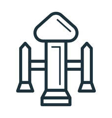 Spaceship Vector Icon