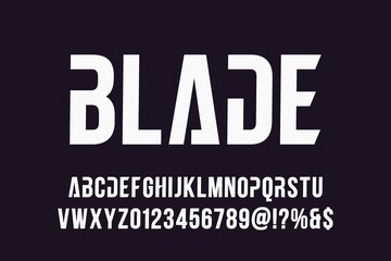 minimal alphabet font, dark  style  vector background, typeface design